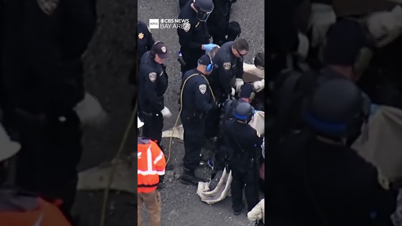 protestors block traffic at the