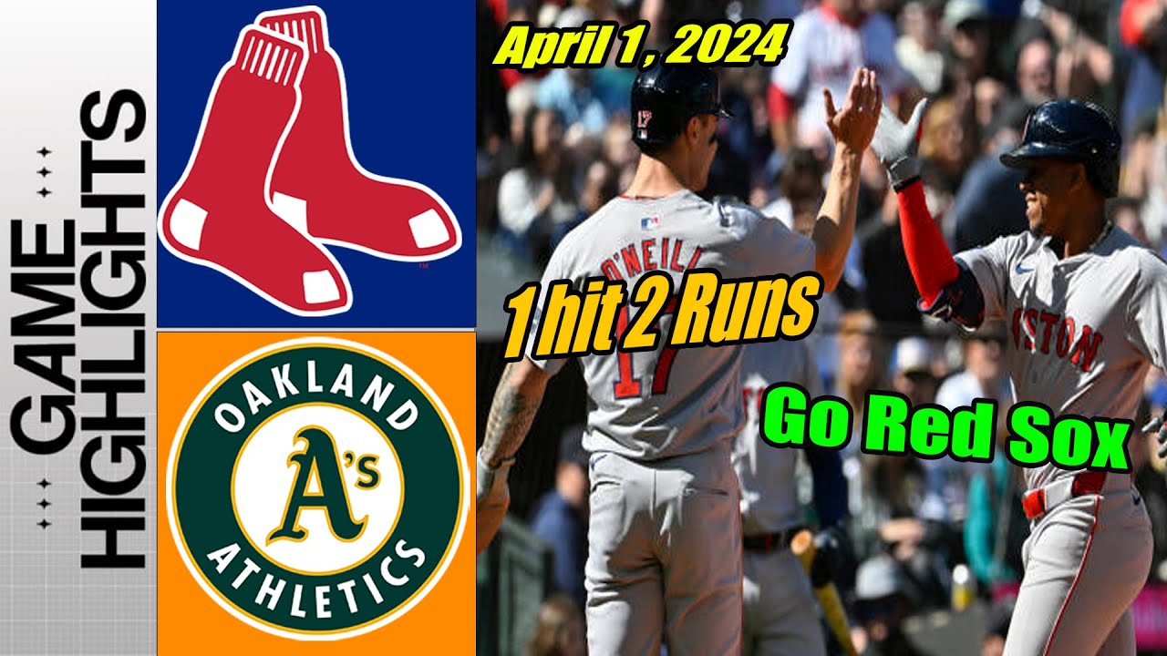 red sox vs athletics highlights 1