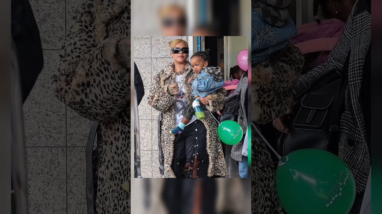 rihanna spand time with cute bab