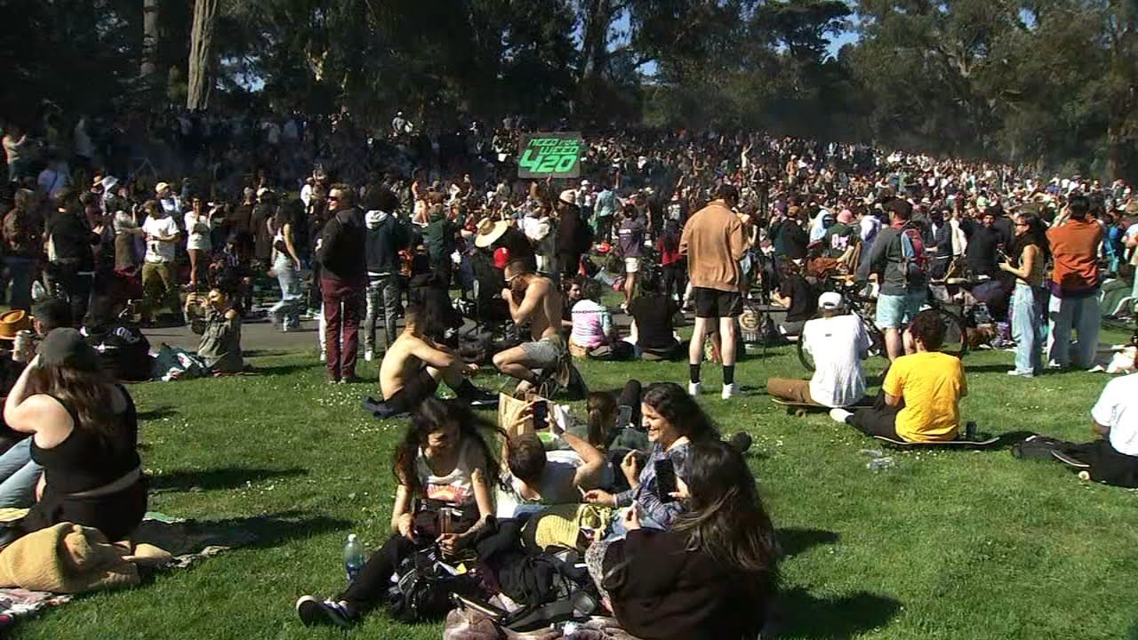 Scrapped 420 Hippie Hill event doesn't stop crowd from lighting up in Golden Gate Park 1 scrapped 420 hippie hill event d
