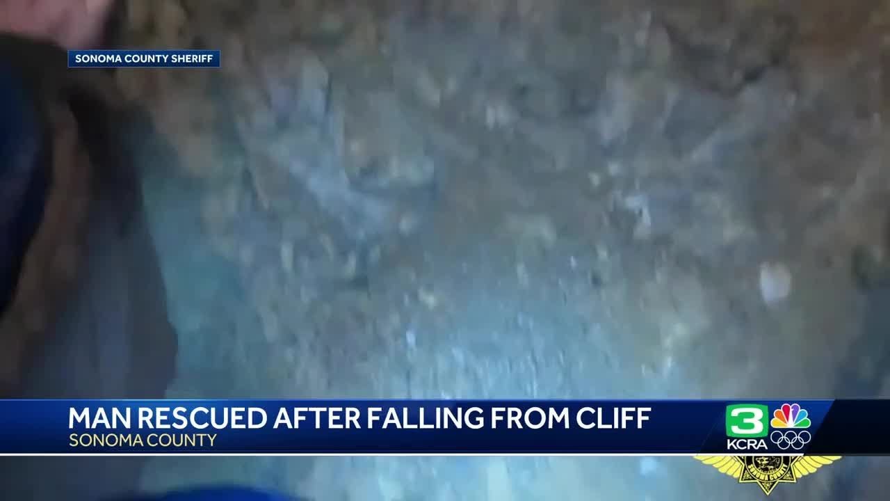 video show crews rescue man clin
