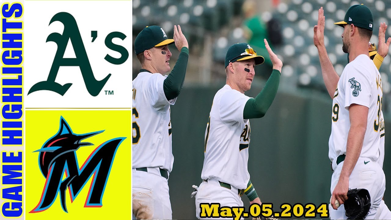 athletics vs marlins full game h
