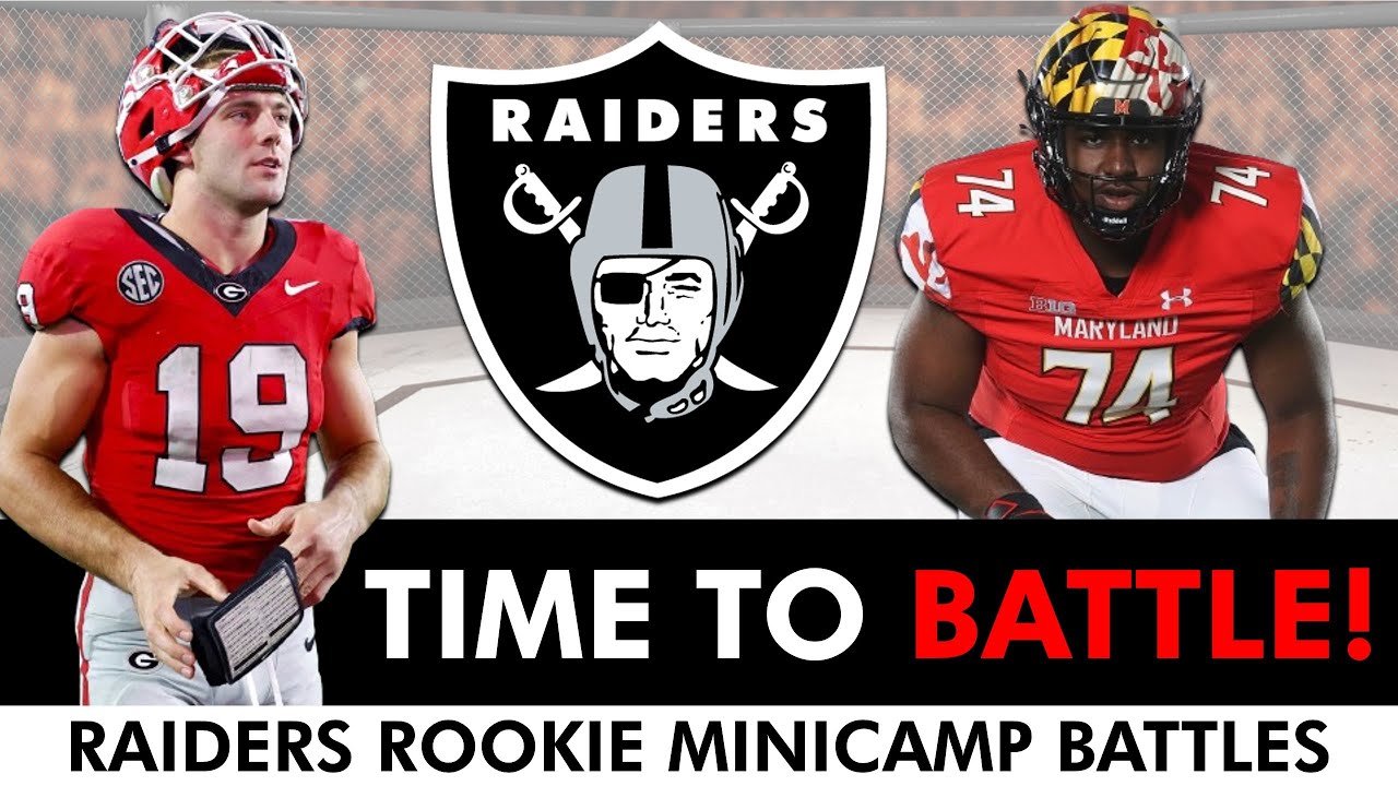 Las Vegas Raiders Rookie Minicamp News + Top Position Battles For Antonio Pierce & Telesco To Watch 1 las vegas raiders rookie minicam