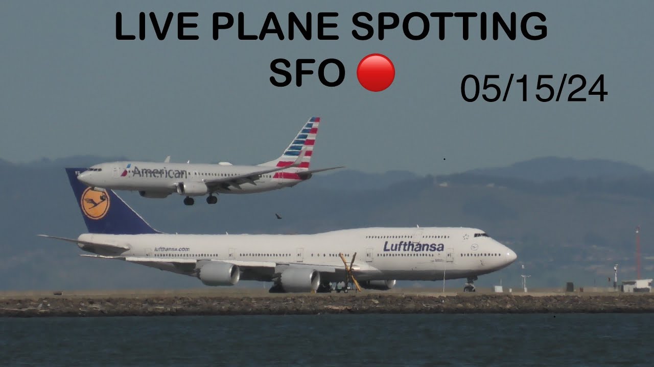 đ´ LIVE SFO PLANE SPOTTING : SAN FRANCISCO INTL AIRPORT LIVE ATC#live #livestream #airportlive #fyp 2 live sfo plane spotting san fra