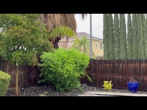 RAW: Spring storm bring rain to Vacaville 2 raw spring storm bring rain to v
