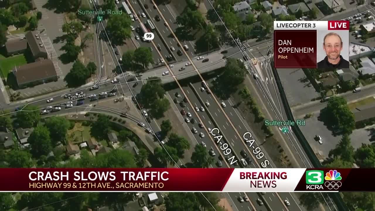 slowdown on highway 99 after cra