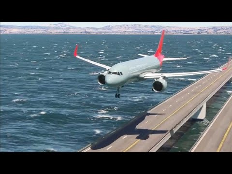 "Terrifying Moment: Airbus A320 Bounces on Landing at San Francisco Airport || Air Disaster 1 terrifying moment airbus a320 bo