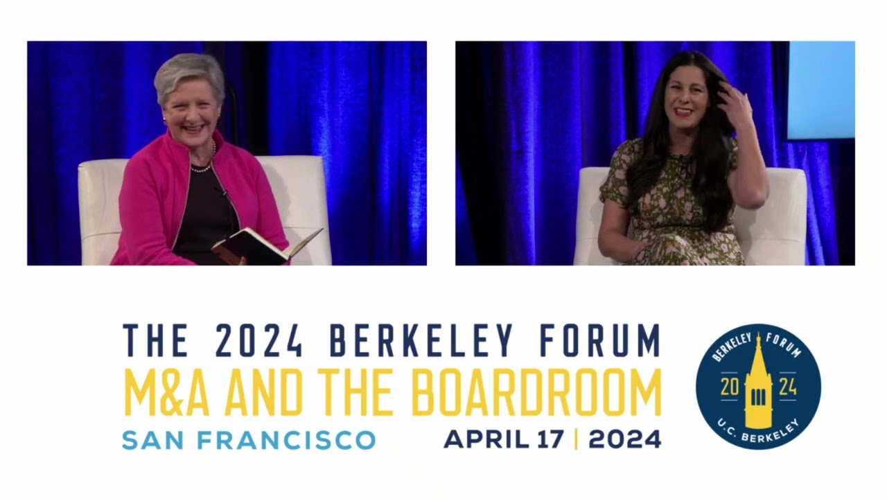 The 2024 Berkeley Forum M&A and the Boardroom: Book Talk 2 the 2024 berkeley forum ma and t