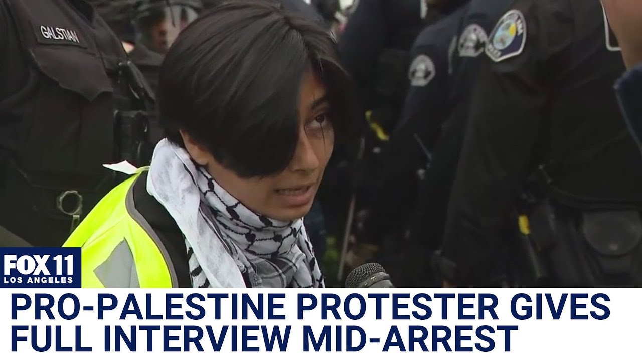 uc irvine protesters speak with