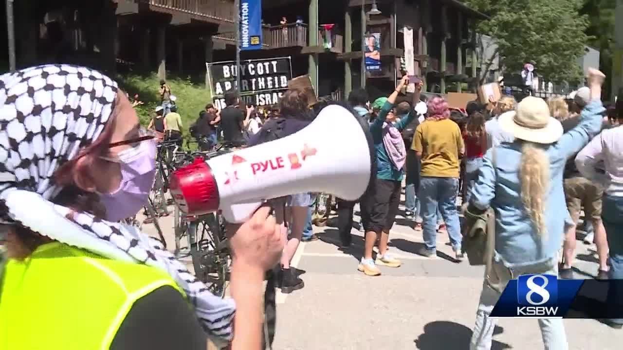 uc santa cruz students protest b