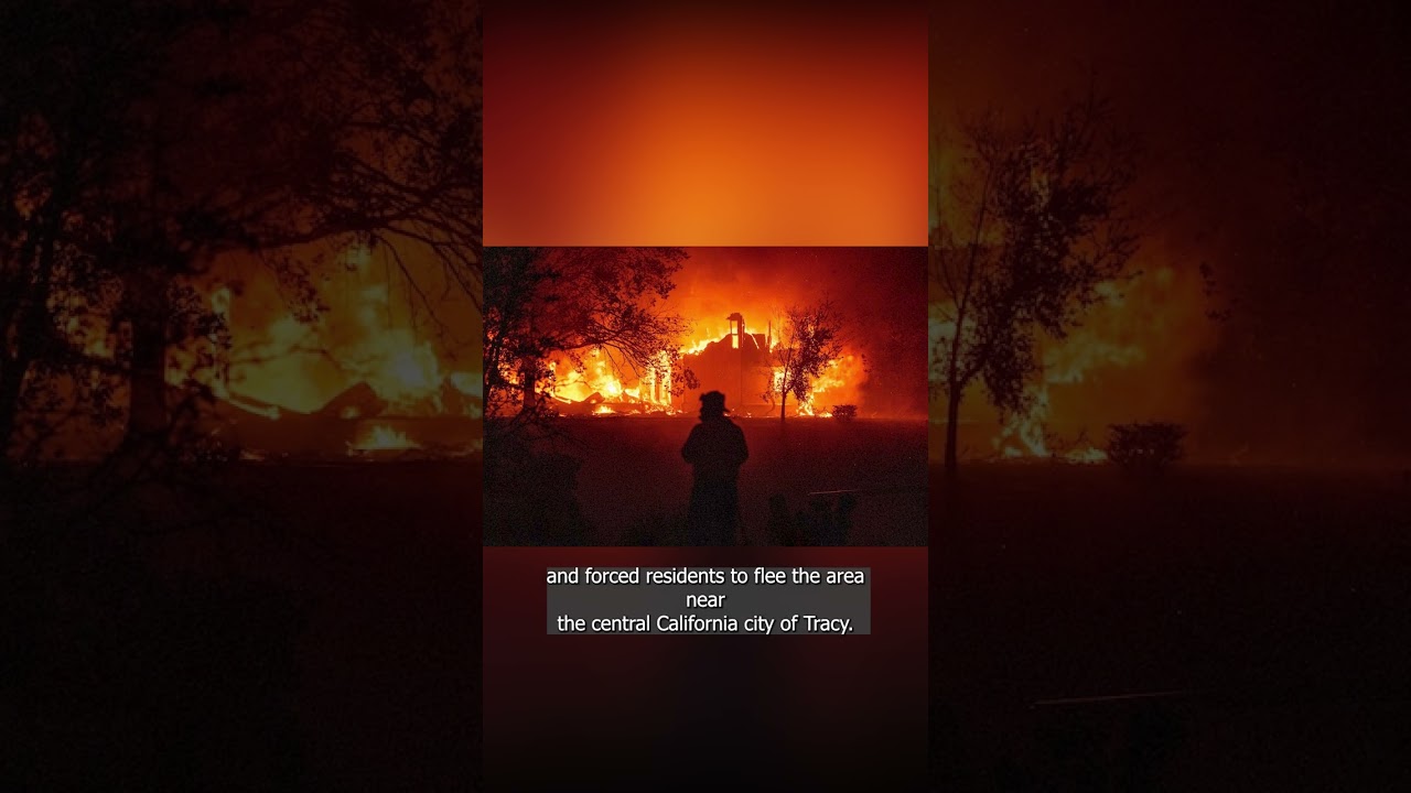 California firefighters continue battling wind-driven wildfire east of San Francisco 2 california firefighters continue