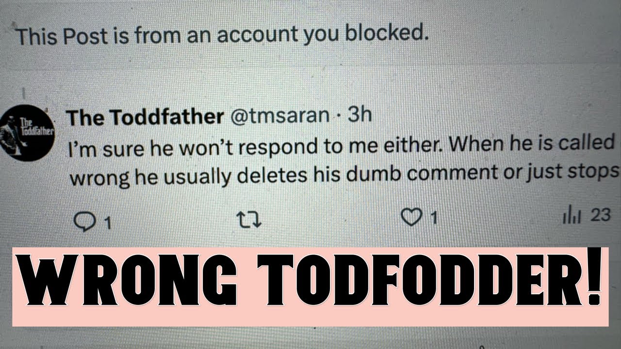 hey toddfather tweets are from m