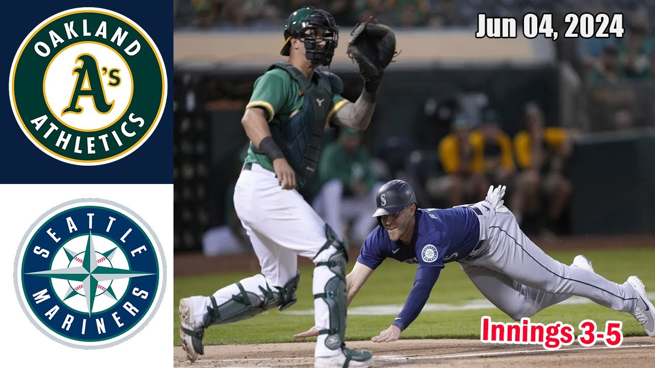 Mariners vs Athletics Jun 04, 2024 Game Highlights | MLB Highlights - 2024 MLB Season 1 mariners vs athletics jun 04 202
