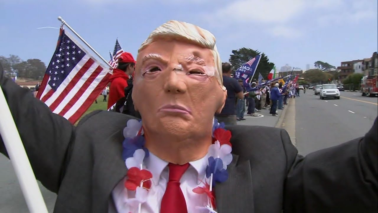 trump supporters gather to get g