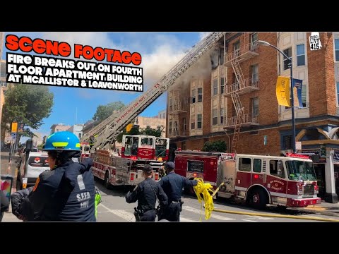 a fire breaks out on 4th floor o