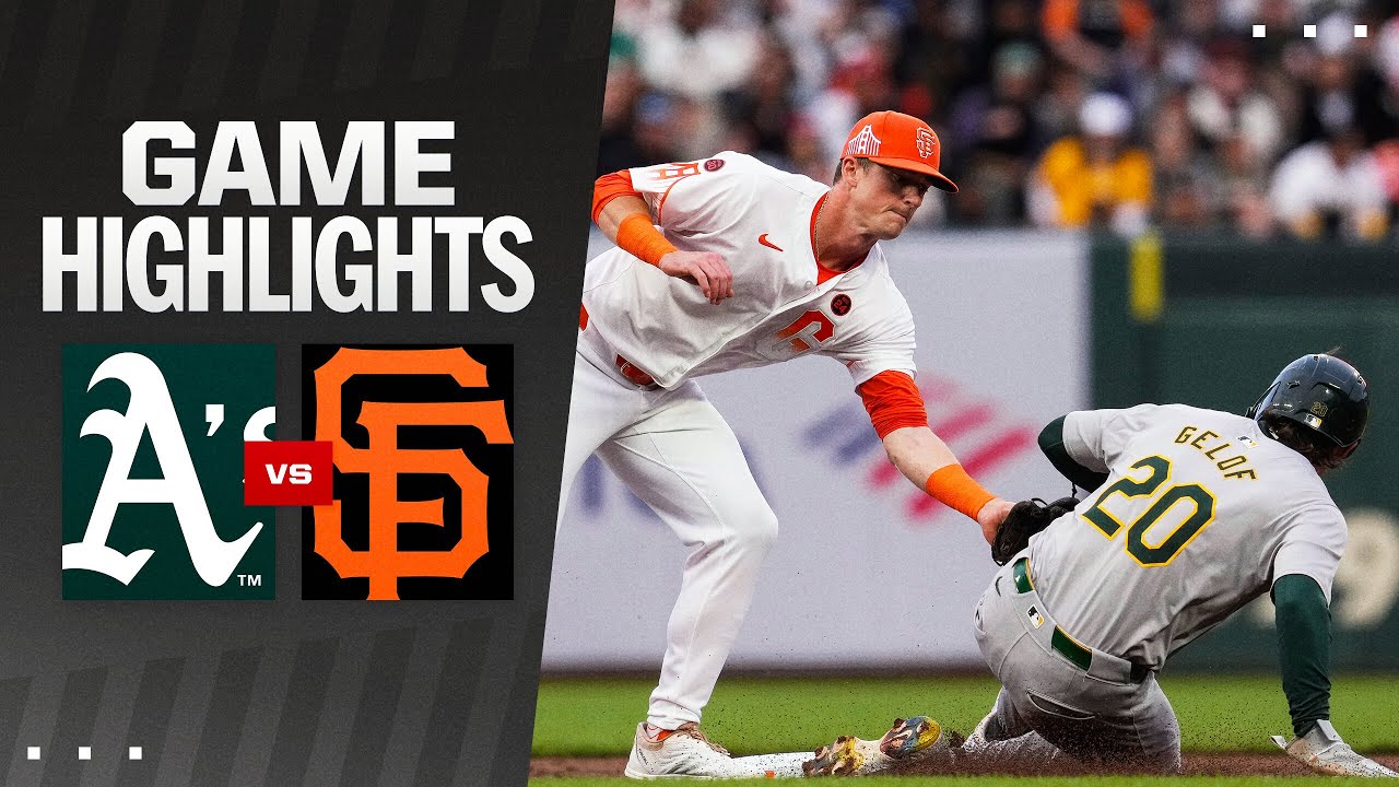 A’s vs. Giants Game Highlights (7/30/24) | MLB Highlights