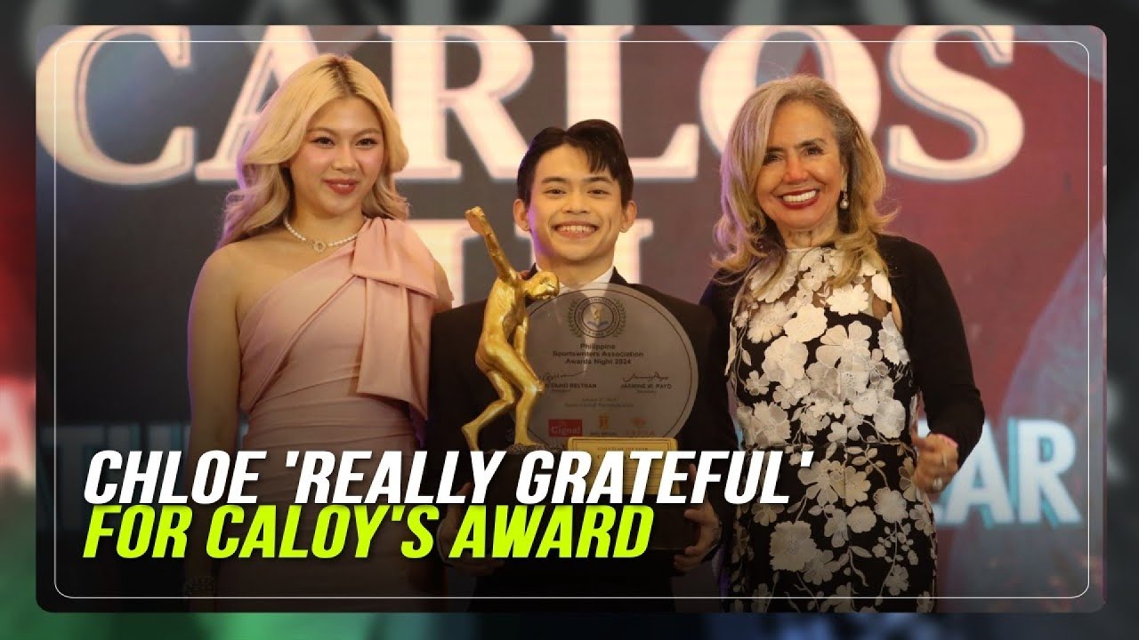 Chloe San Jose 'super proud' as Carlos Yulo named Athlete of the Year | ABS-CBN News 2 chloe san jose super proud as ca