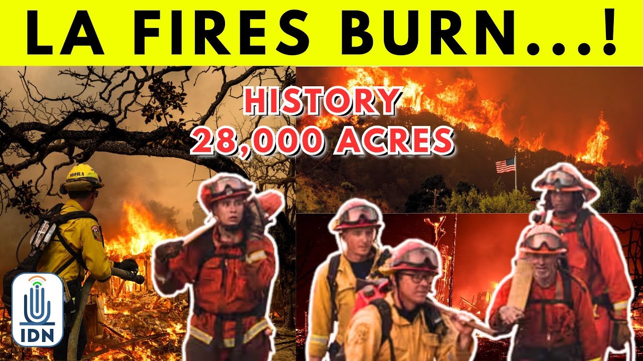 la fires burn san francisco size