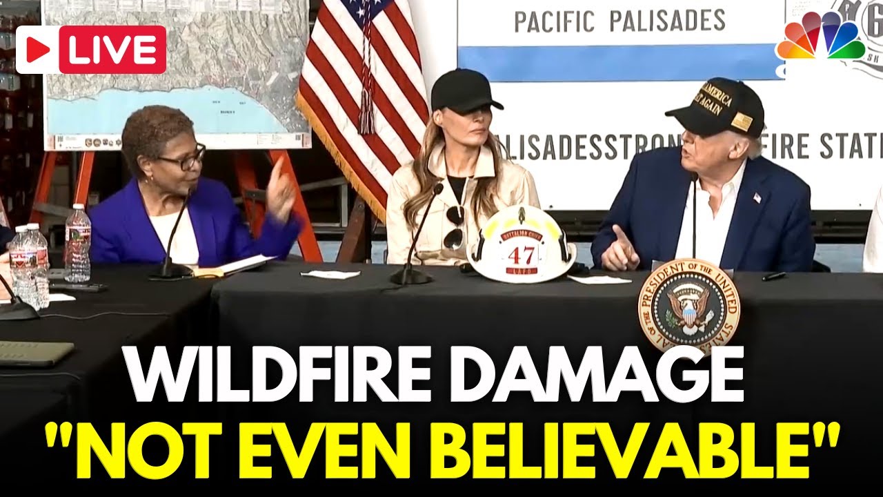 la wildfires live trump says fir