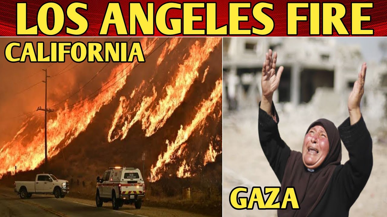 Los Angeles news Wildfire | California aur Gaza | America fire news 1 los angeles news wildfire califo