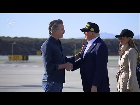 Los Angeles Wildfires | Trump lands in California to tour wildfire damage | California Wildfires 2 los angeles wildfires trump land