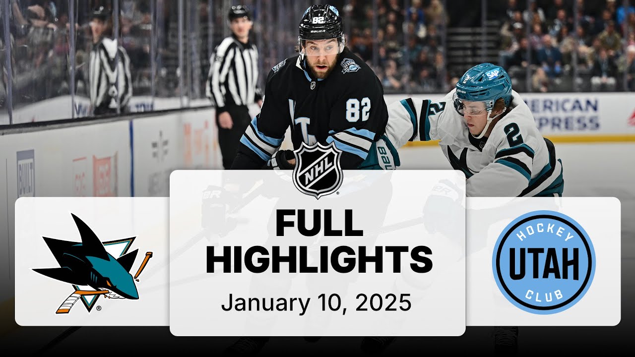 nhl highlights sharks vs utah ho