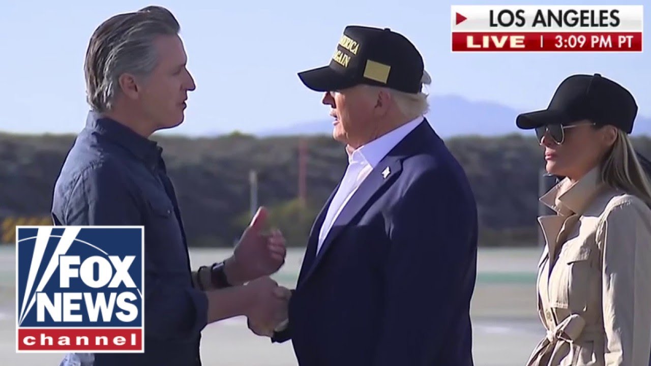 trump and newsom exchange words