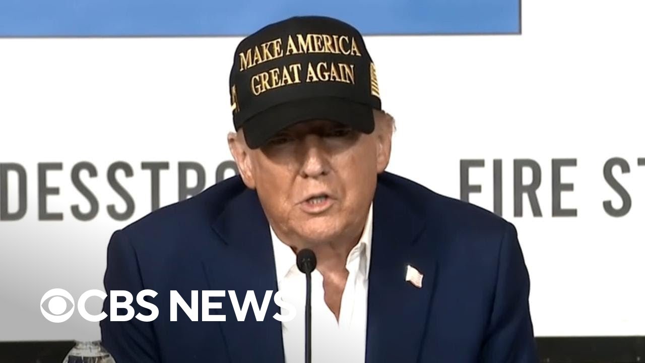 trump speaks after touring wildf