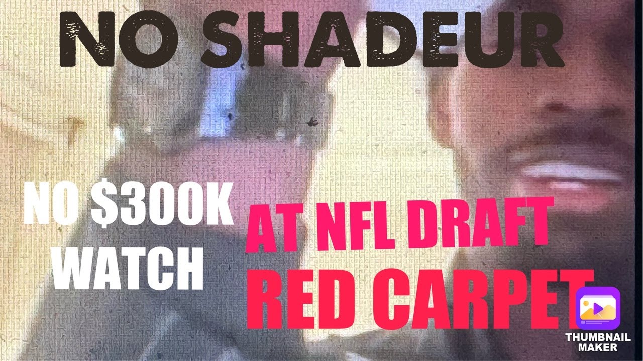 2025 nfl draft red carpet no sha