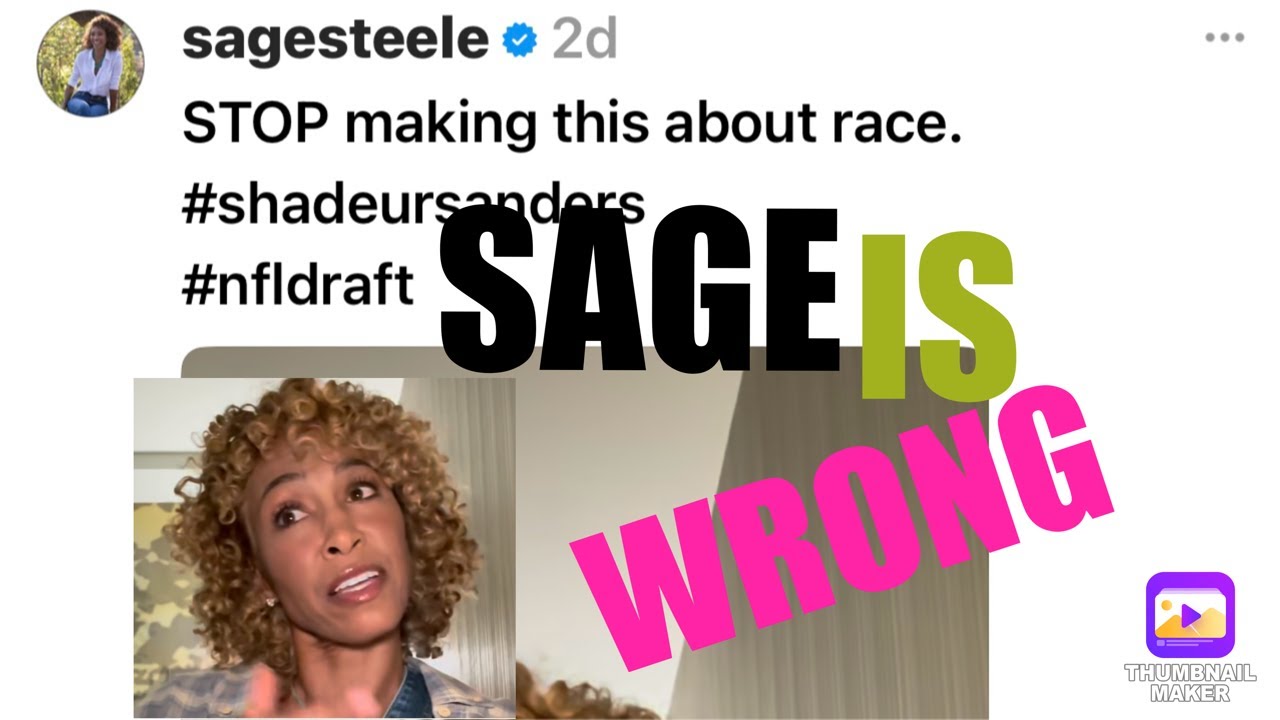 Sage Steele Says Don’t Make Shedeur Sanders About Race But Is A Black Woman Who’s Hates Black Men 2 sage steele says dont make shede