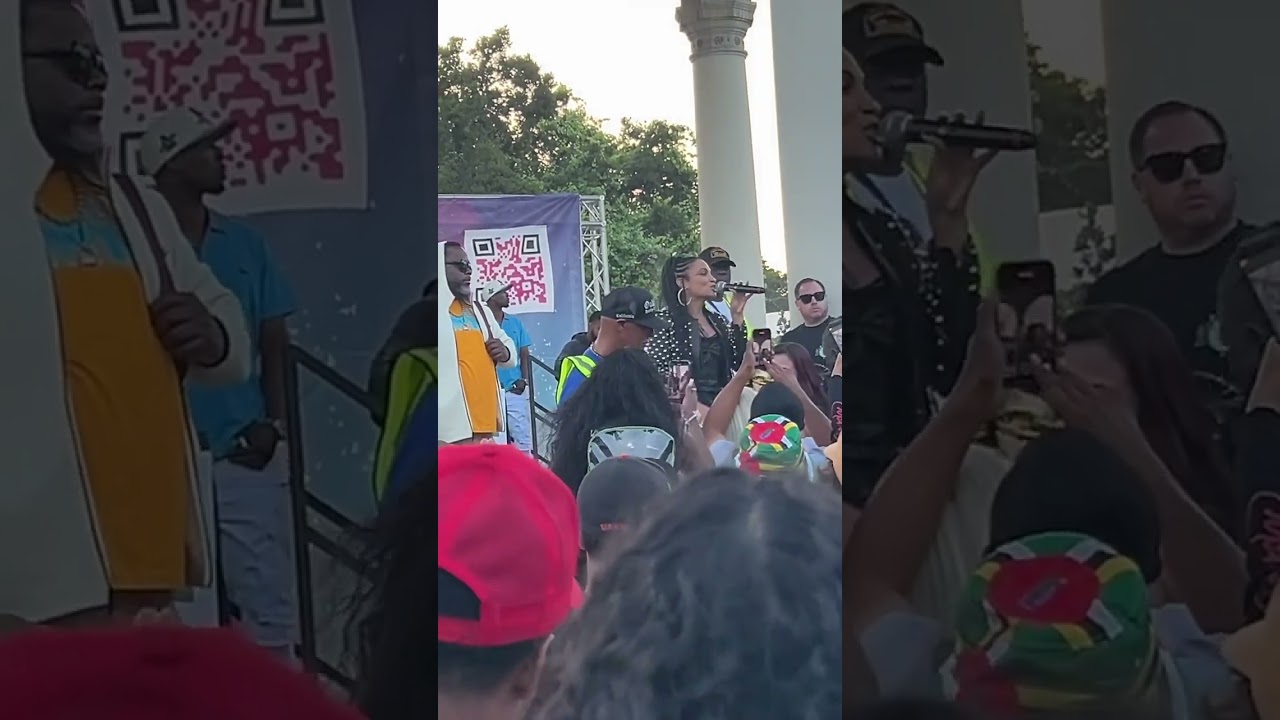 Goapele performing Closer at Oakland Town Up Tuesday Edolff Memorial Bandstand Lake Merritt #oakland 2 goapele performing closer at oak