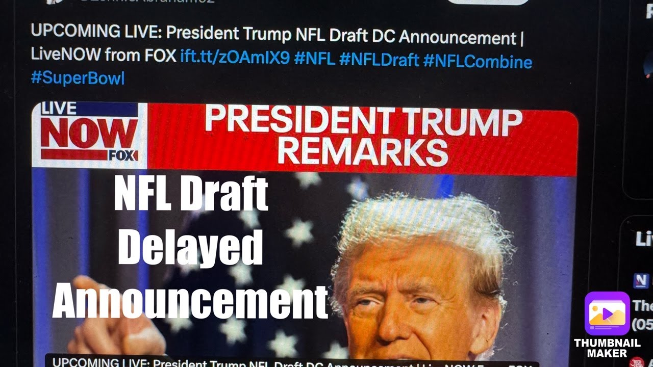 President Trump 2027 NFL Draft Washington D.C. Announcement Started Watch Livestream Here: Zennie62 2 president trump 2027 nfl draft w 1