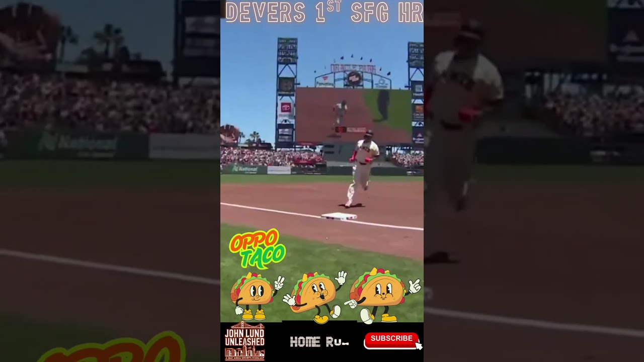 #JohnLundUnleashed: RAFAEL DEVERS FIRST #SFGIANTS HOME RUN: OPPO TACO 2 johnlundunleashed rafael devers