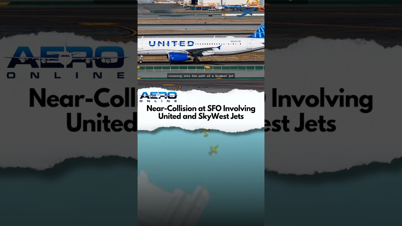 Near-Collision at SFO Involving United and SkyWest Jets #aviationnews #automobile #airplane #news 2 near collision at sfo involving