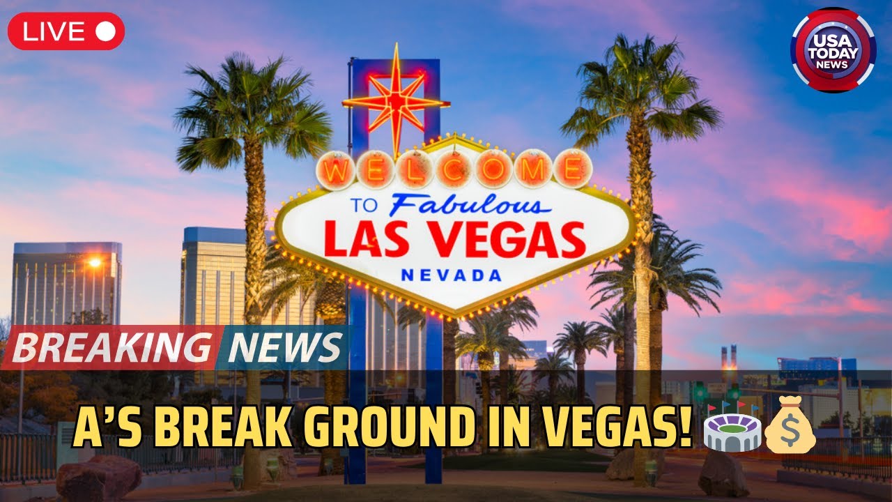 Oakland A’s Break Ground on $1.75B Las Vegas Stadium | MLB's Big Move Begins । USA TODAY NEWS 2 oakland as break ground on 1 75b