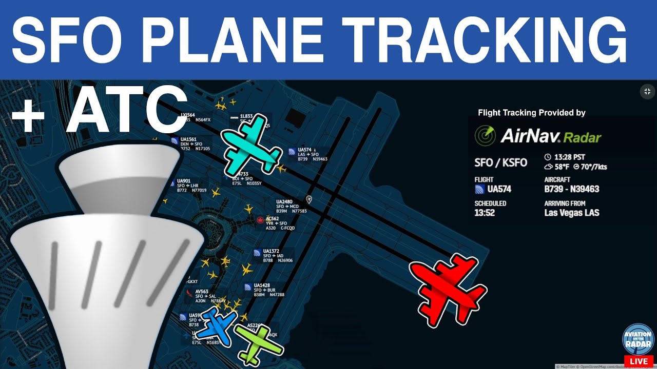 SFO LIVE | KSFO | SAN FRANCISCO INTERNATIONAL AIRPORT | LIVE PLANE TRACKING | LIVE TOWER ATC 2 sfo live ksfo san francisco inte