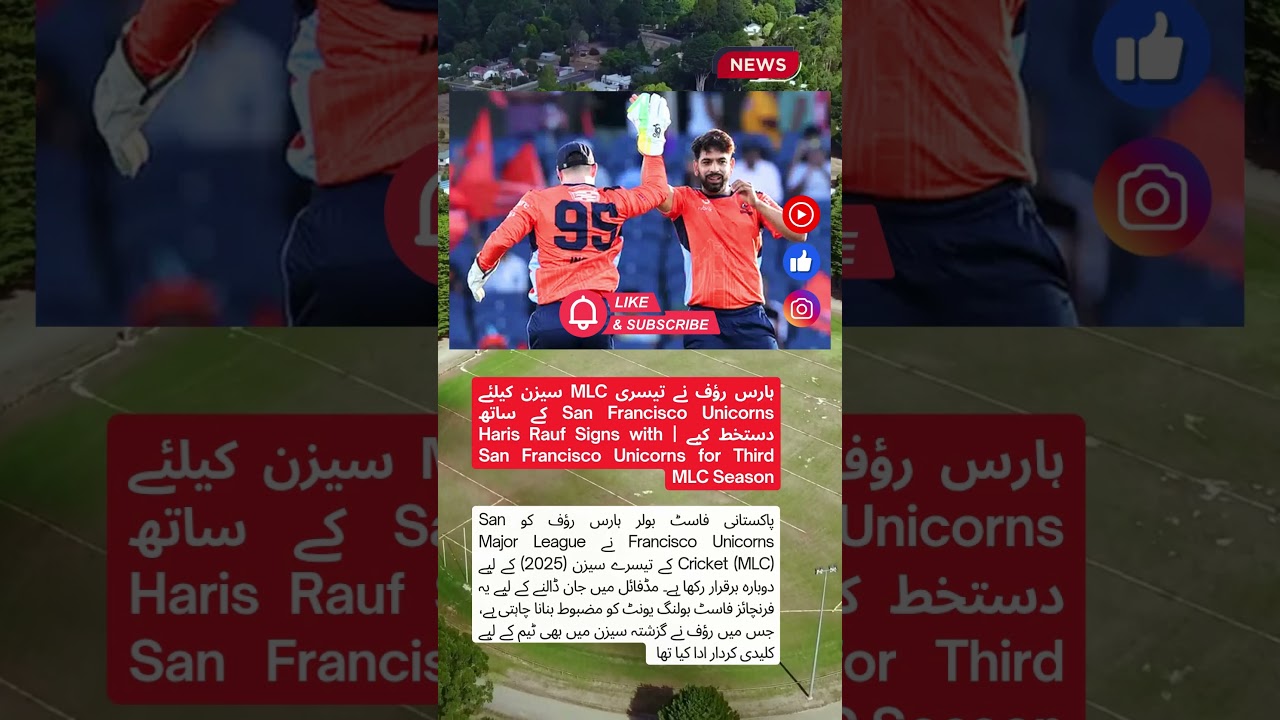 The REAL Reason Rauf is Back with Unicorns #cricketnews #sportsnews #news 2 the real reason rauf is back wit