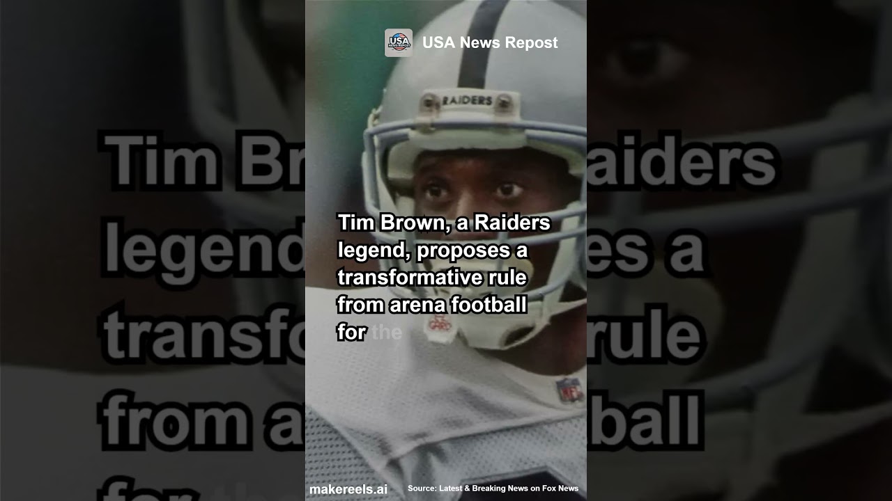 Tim Brown's Game-Changing Rule for the NFL from Arena Football #breakingnews #football 1 tim browns game changing rule fo