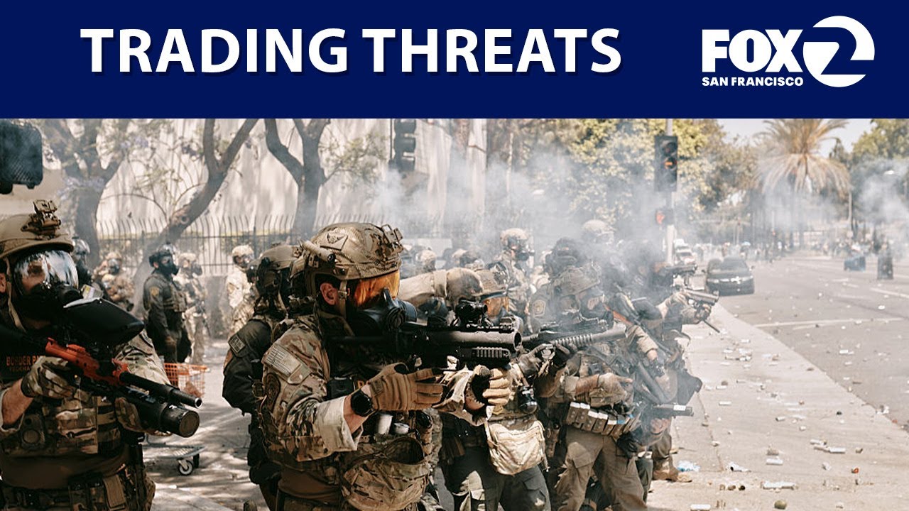 Trump Newsom trade threats over sovereignty over National Guard | KTVU 2 trump newsom trade threats over