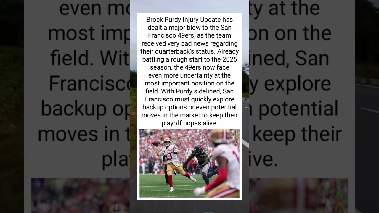brock purdy injury update 49ers