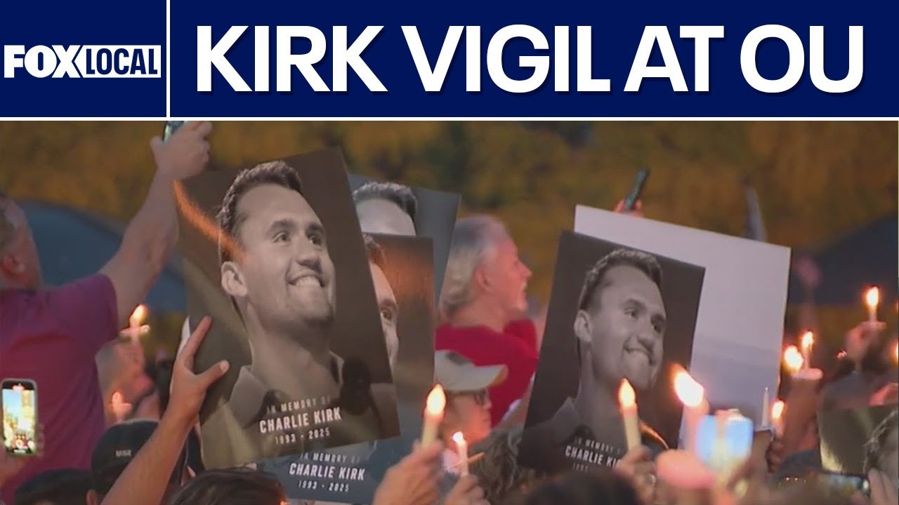 charlie kirk vigil held at oakla