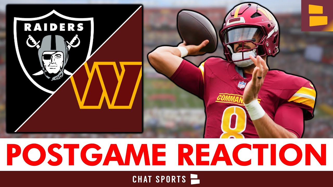 Commanders News: INSTANT REACTION After 41-24 WIN vs. Raiders | WAS Bounces Back, But At What Cost? 1 commanders news instant reaction