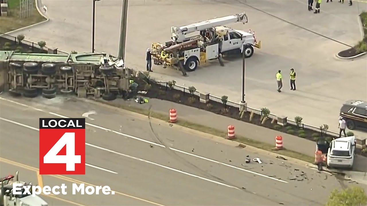 crews work to cleanup after garb