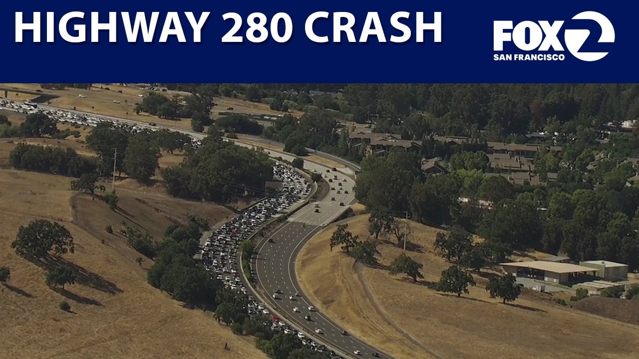 live crash on highway 280 in san
