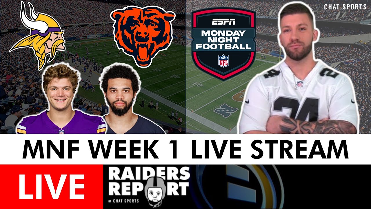 mnf live stream bears vs vikings