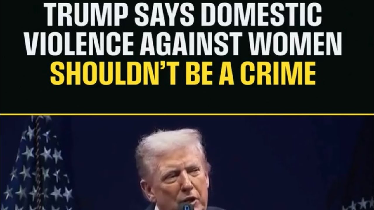President Trump Says Domestic Violence Against Women Shouldn’t Be A Crime Owes Women An Apology 2 president trump says domestic vi