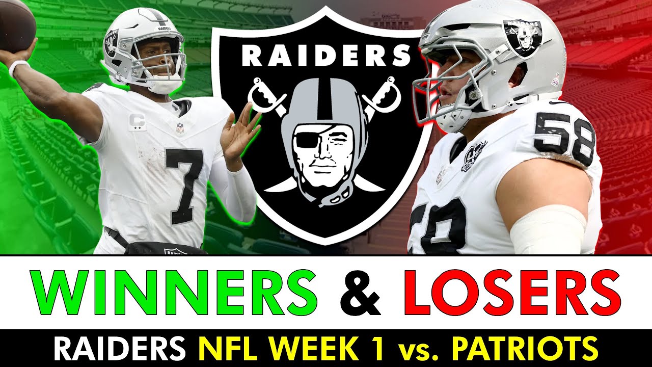 Raiders Winners & Losers After Las Vegas’ NFL Week 1 Win vs. The Patriots Ft. Geno Smith 1 raiders winners losers after las