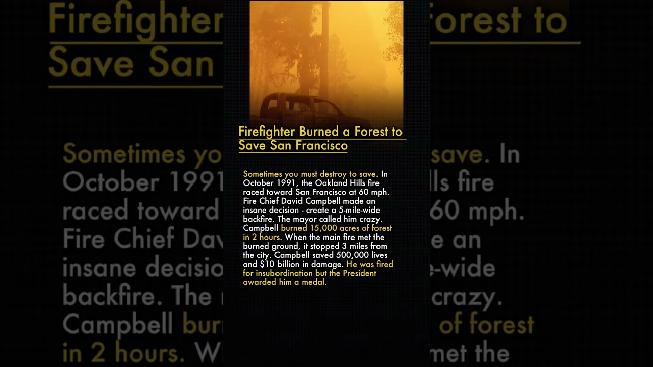 the firefighter who burned a fo