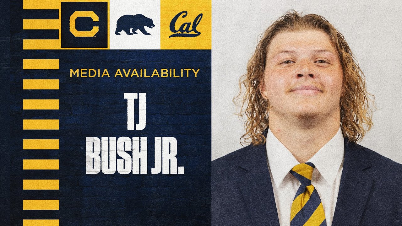 cal football tj bush jr media av