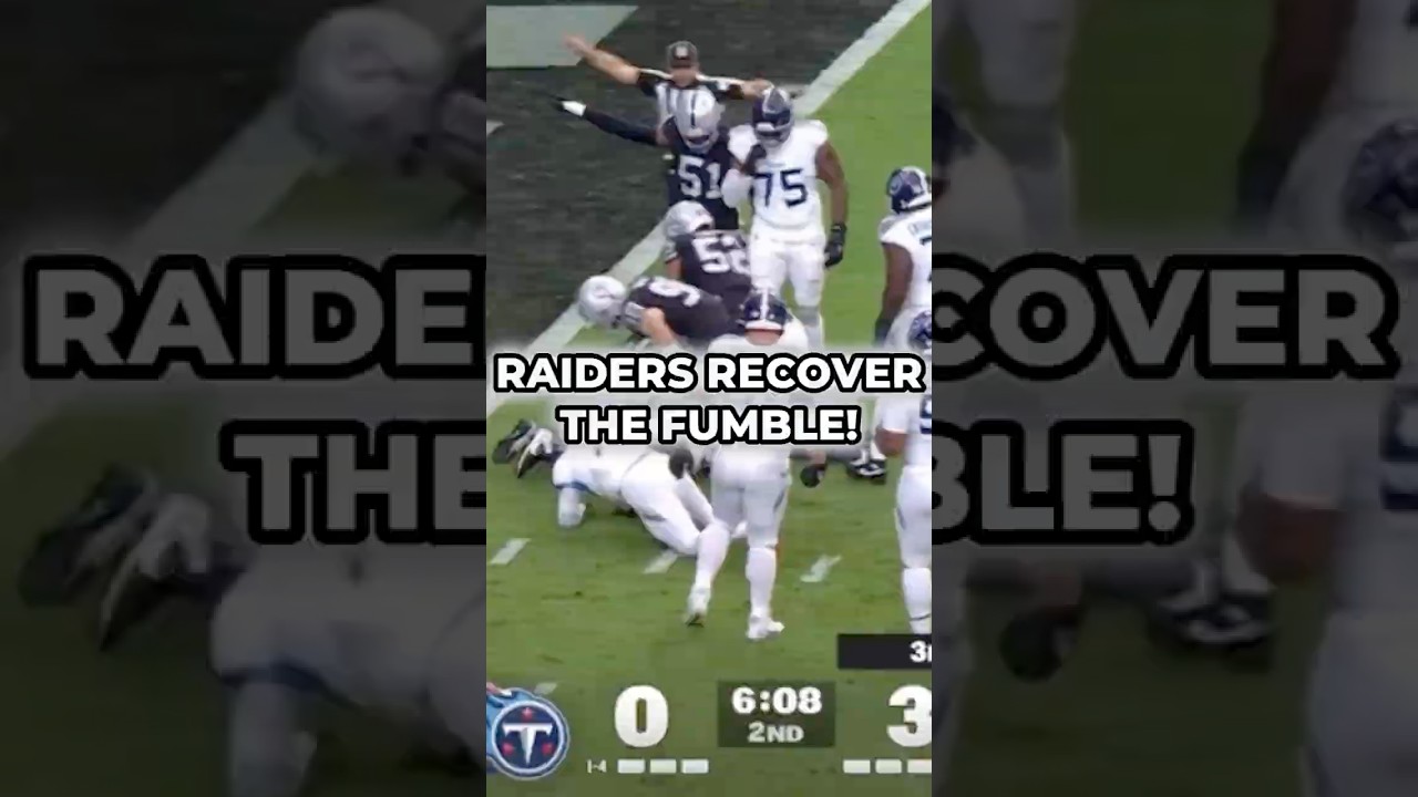 Raiders Recover Cam Ward's Fumble In The Redzone! #nfl #raiders #shorts 1 raiders recover cam wards fumble